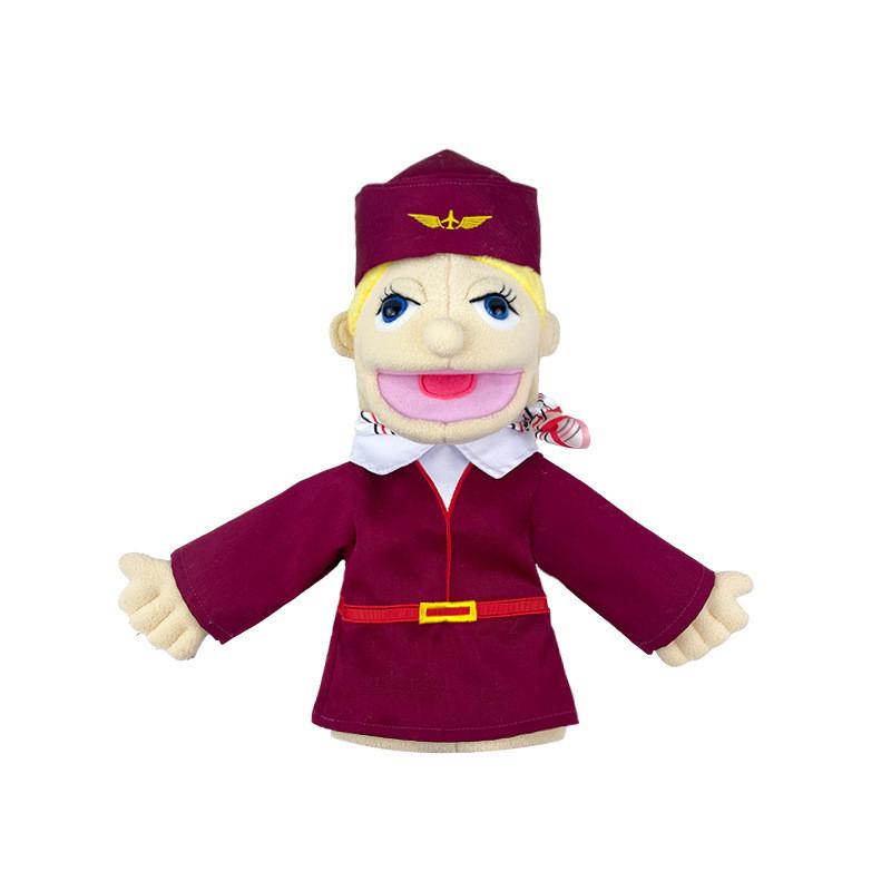Cute Cartoon Half-body Professional Puppet With Control Rod Plush Toy Early Education Doll 40cm