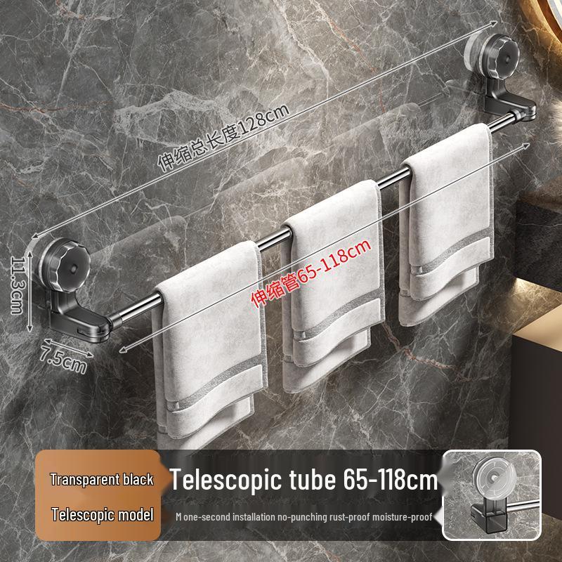 Suction Cup Rotatable Towel Rack & Shoe Storage