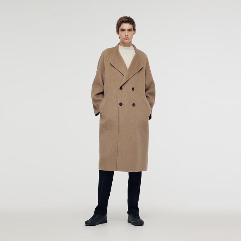 GOELIA Unisex Winter Cashmere Lapel Coat
