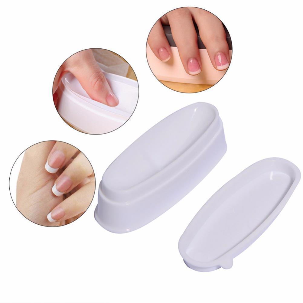 Nail Dipping Powder Box French Tip Tray Manicure Nail Dip Container for Nail Art and Makeup Tool