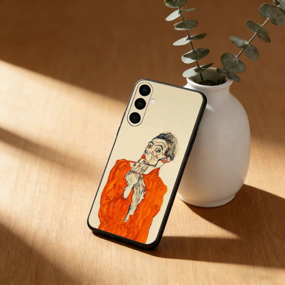 E-Egon S-Schiele Art Phone Case For Samsung Galaxy A91,80,73,72 ,71,53,52,32 ,31,22,21s,20,Soft Black Case
