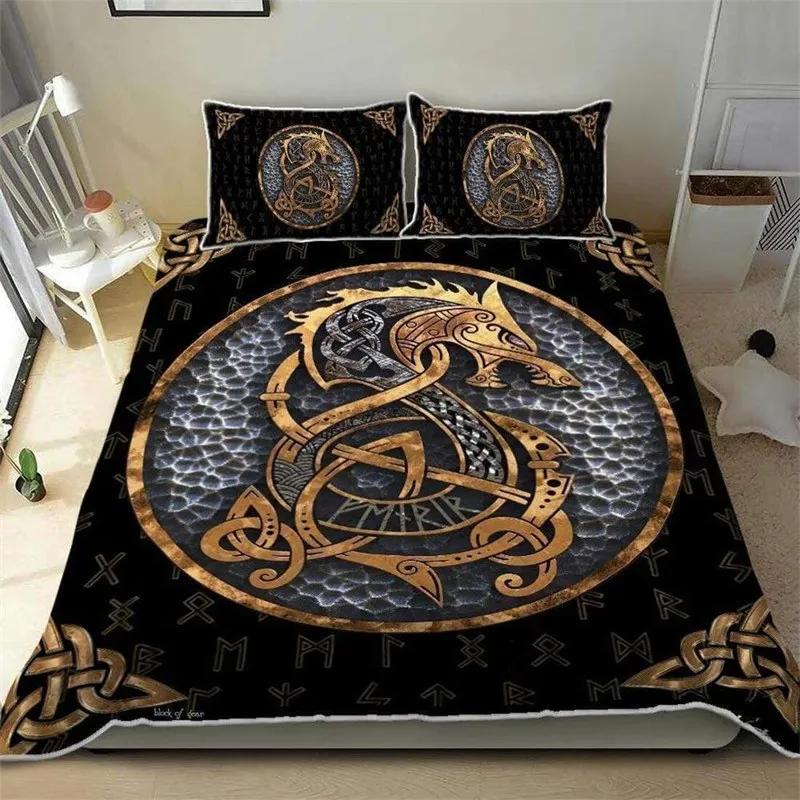 Red Dragon King Queen Duvet Cover Western Mythical Animals Bedding Set For Kids Teens Adults Magical Creature 2/3Pcs Quilt Cover