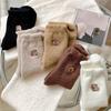 1/5 Pairs Cozy Hairy Mink Cute Capybara Mid-Calf Socks Women Autumn Winter Thicken Warmer Socks Sleep Floor Home Fluffy Sockings