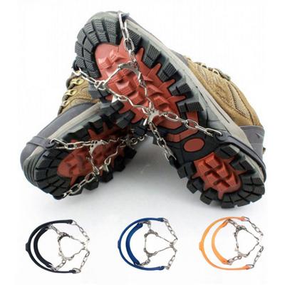 2 Pezzi Ramponi da Neve Ramponcini per Ghiaccio Grip Trazione Antiscivolo 6 Punte Metalliche Ramponcini Facili da Indossare per Stivali Scarpe Escursionismo Arrampicata Alpinismo