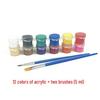 Plum Blossom Palette Set: Large, Medium, Small Dishes for Watercolor, Gouache, Oil, Acrylic & Chinese Painting – Ideal for Children & Students