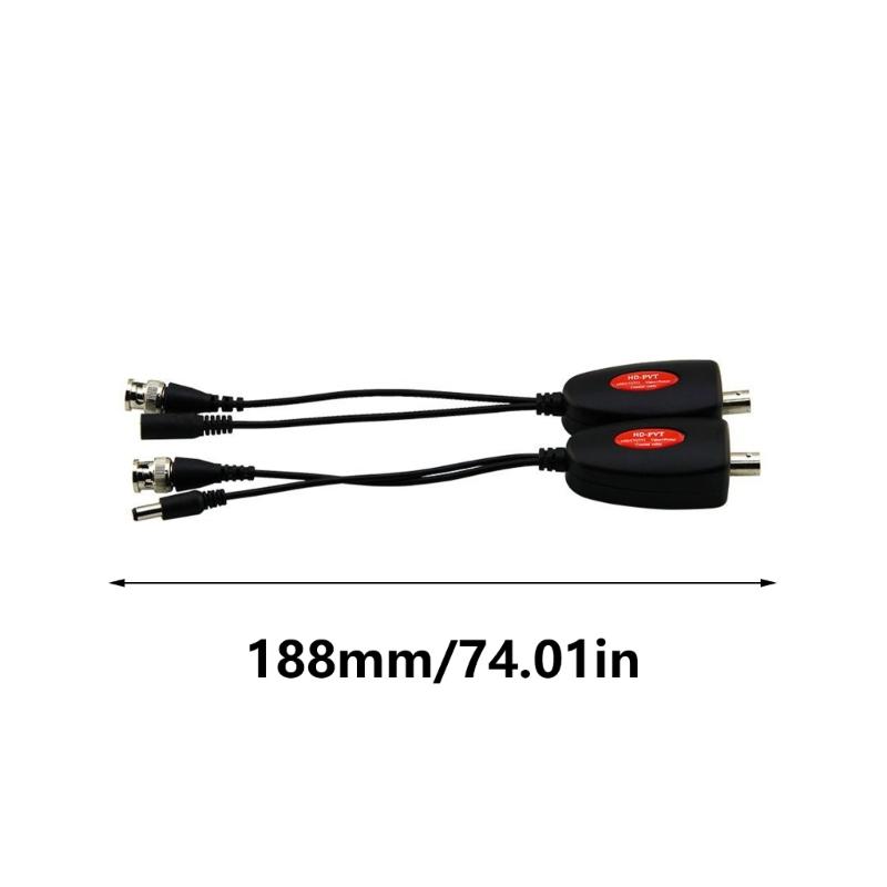 1 Channel Power Over Coax System For CCTV Cameras AHD/CVI Video Power Supply Coaxial Video Transmitters Up To 400M