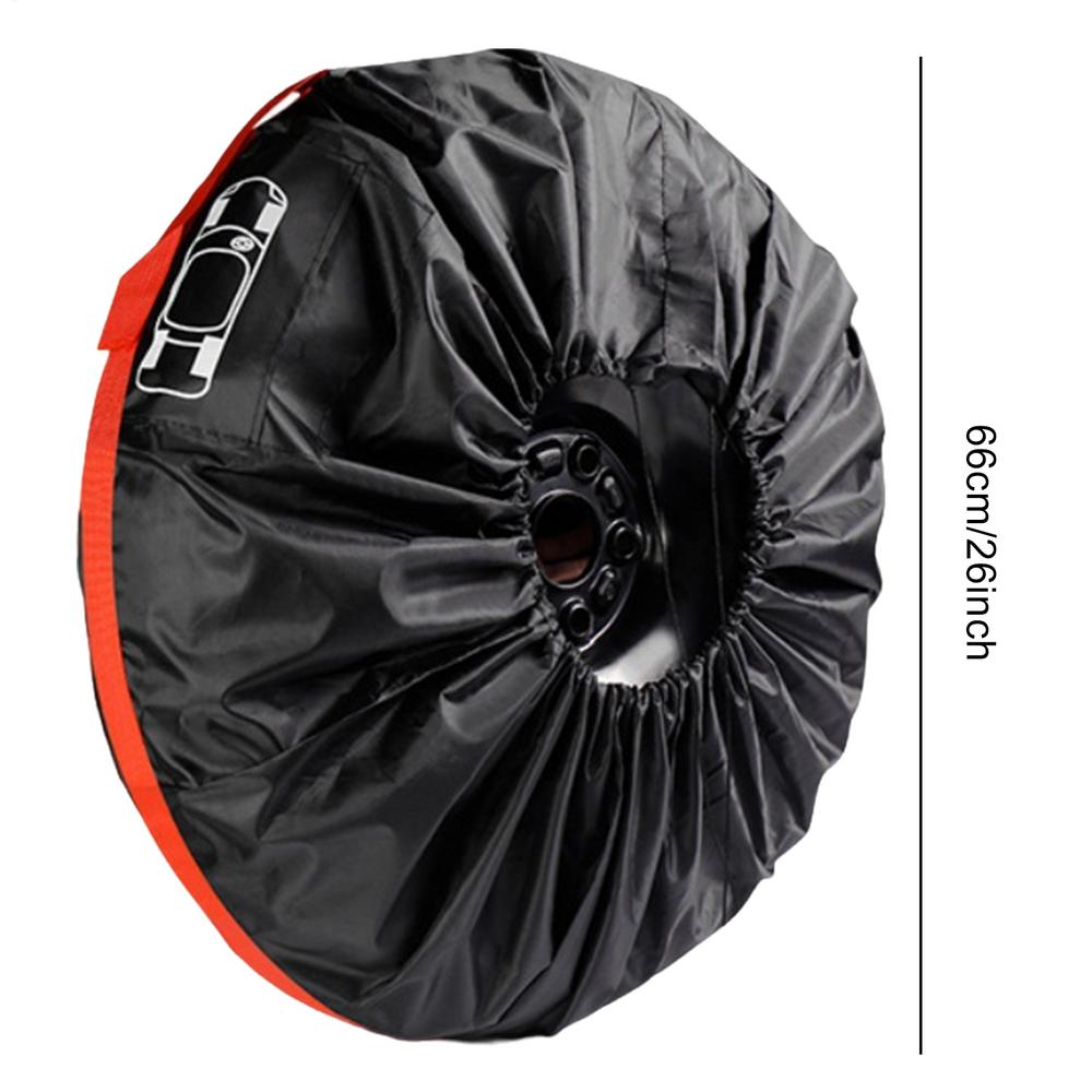 Car Spare Tire Cover Waterproof Anti-Puncture Spare Wheel Protective Cover for Trailers Rvs Trucks Automotive Sedans Pickups