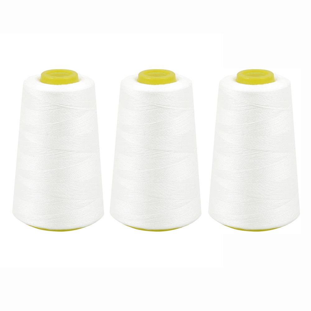 DIY Cones Spool 402 Sewing Thread 3000yards Black White Jeans Thread Sewing Thread Household