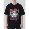 Big Nick Energy Christmas Santa Claus T Shirt Black Muscular Santa Print Casual Holiday Wear Men's Fashion Top