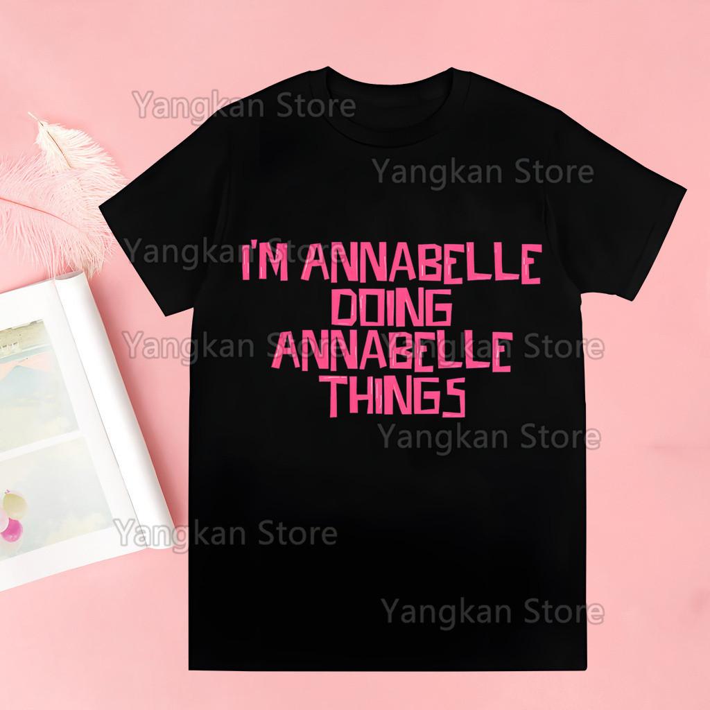 Annabelle Tops Summer Tops Graphic Tees Women Tshirt Clothes Girl T Shirt Drop Shipping