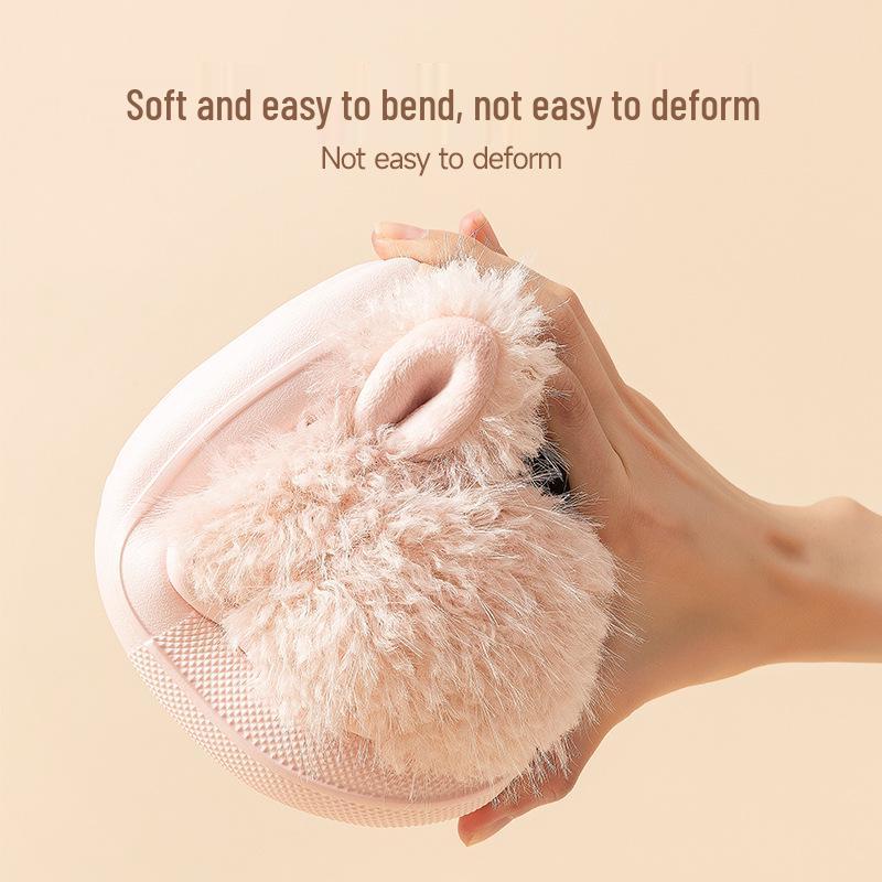 2025 Téli Aranyos Rajzfilm Kiskutya Gyerek Plüss Pamut Papucs Szülő-Gyermek, Lányoknak, Fiúknak és Nagyobb Gyerekeknek—Meleg & Kényelmes