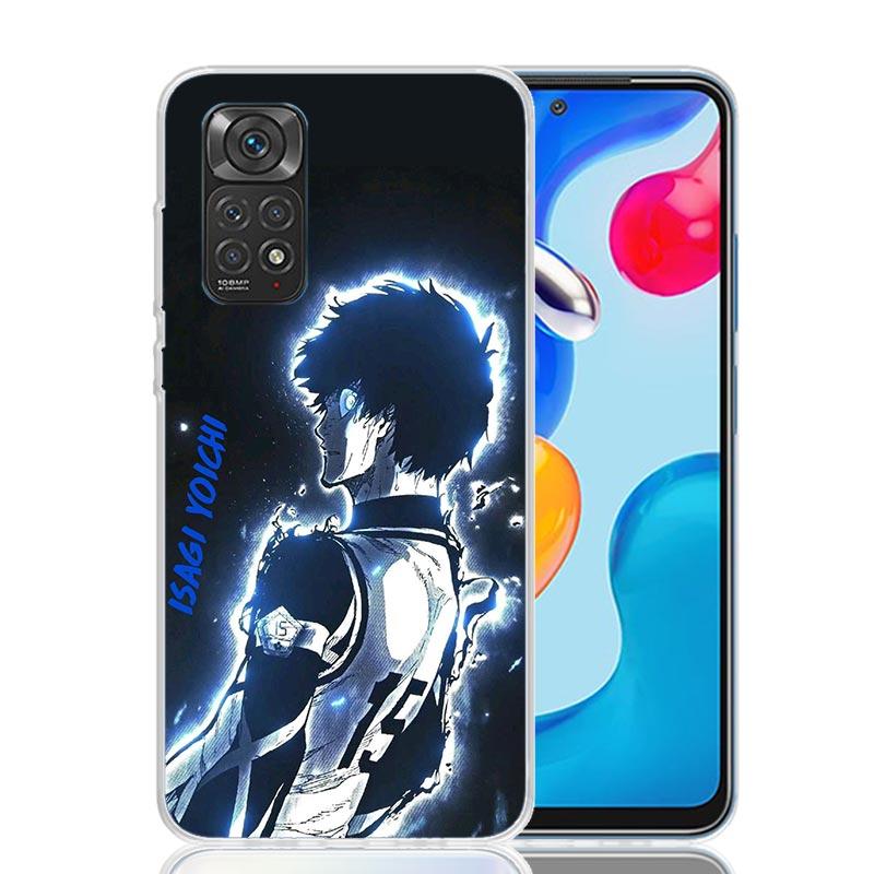 Blue Lock Isagi Yoichi Phone Case For Xiaomi Redmi Note 10 9 9S 8 8T 7 5 Mi 12T 11T 10T 9T 15 Pro 14 Ultra 12 11 Lite 11i 12X