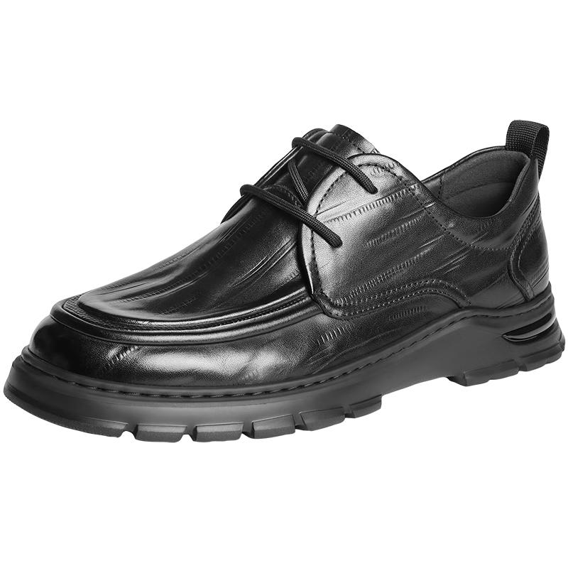 Belle Cooya Men s Wrinkled Cowhide Casual Leather Shoes EU 40