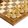 Ajedrez de Madera Staunton Tradicional para Decoración del Hogar y Sala de Estar Tablero de Ajedrez de Madera de 15 Pulgadas con Reyes de 3.75 Pulgadas de Alto Elegante
