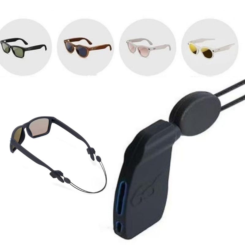 Adjustable Eyewear Straps For Intelligent Glasses Secure Nonslip Grip Soft Silicone Band Universal Fit For Workouts Stud