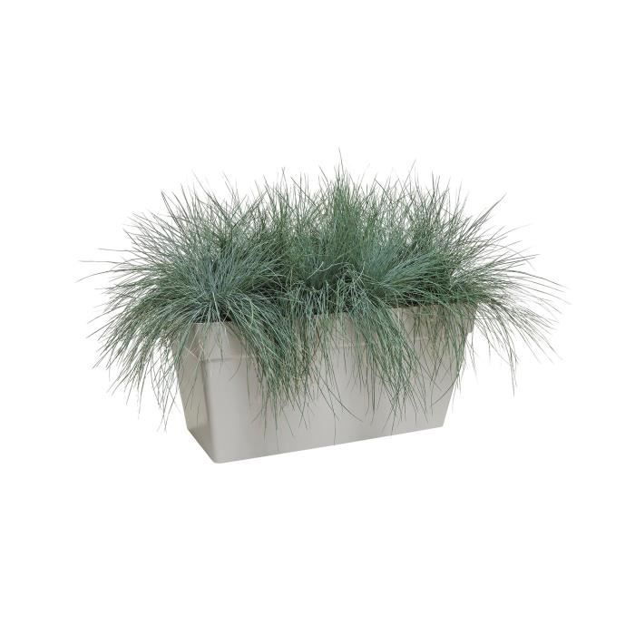 ELHO Bac à plantes avec roues Loft Urban Terrasse - 51 L - 70 x 35 x H 51 cm - Blanc