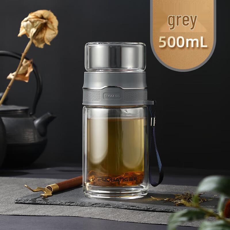 FUGUANG Xuanya Tea Infuser Double-Layer Glass Mug 500ml