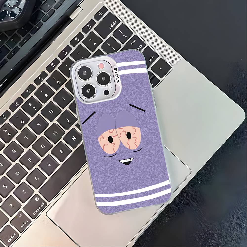S-SouthES Cute P-Park White Matte Shockproof CoverPhone Case For iPhone 17,16,15,14,13,12,11,Pro,XS,Max,Plus,Mini,SE4,E