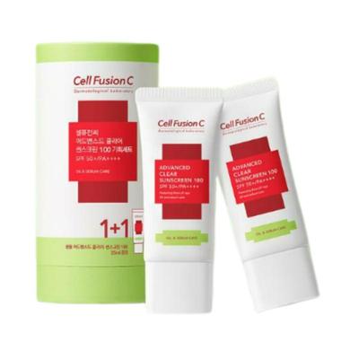 CellFusionC Advanced Clear Sunscreen Double Set (35ml + 35ml)