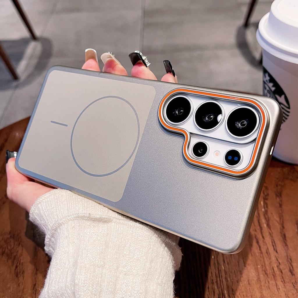 Ultra Slim Hard PC for Case for Samsung Galaxy S26 Ultra S24 S2 Plus S23 FE Magnetic Wireless Charging Shockproof Cover