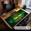 Tree of Life Theme Custom Mouse Pad Personalized With Name Text Customized Desk Mat For Office Home Decor