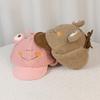 Adorable Frog Kids Hat With Short Brim And Wool Material For Fall And Winter