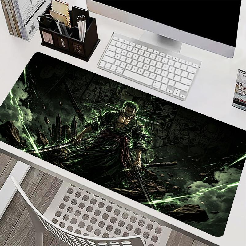 Highquality Mouse Pad Large Computer Desk Mat Game Accessories Oone Ppiece Zoro Gaming Mousepad Cool Anime Keyboard Table Pad