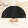 Traditional Wooden Hand Fan Classical Vintage Spanish Solid Color Folding Fan