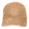 Vintage Route 66 Baseball Caps Peaked Cap Route 66 Sun Shade Cowboy Hats for Men Trucker Dad Hat