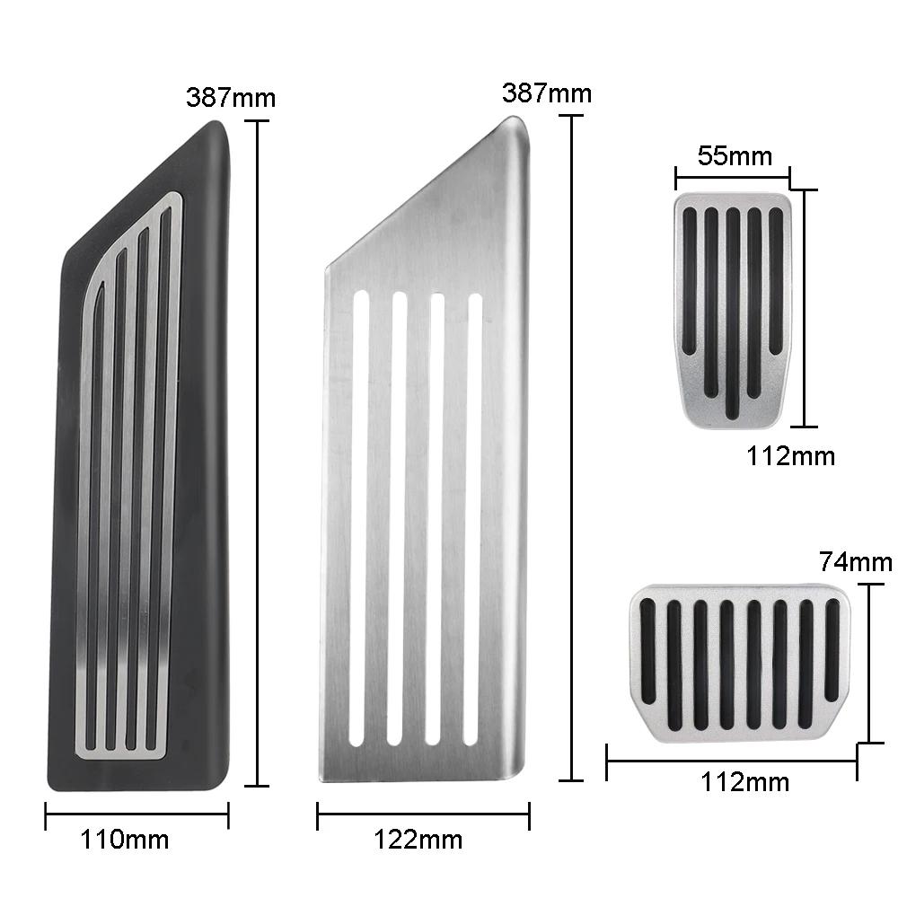 For Tesla Model 3 Y Brake Pedals Foot Rest Accelerator Car Pedal Rubber Pad Cover Aluminum Alloy Interior Parts Auto Accessories