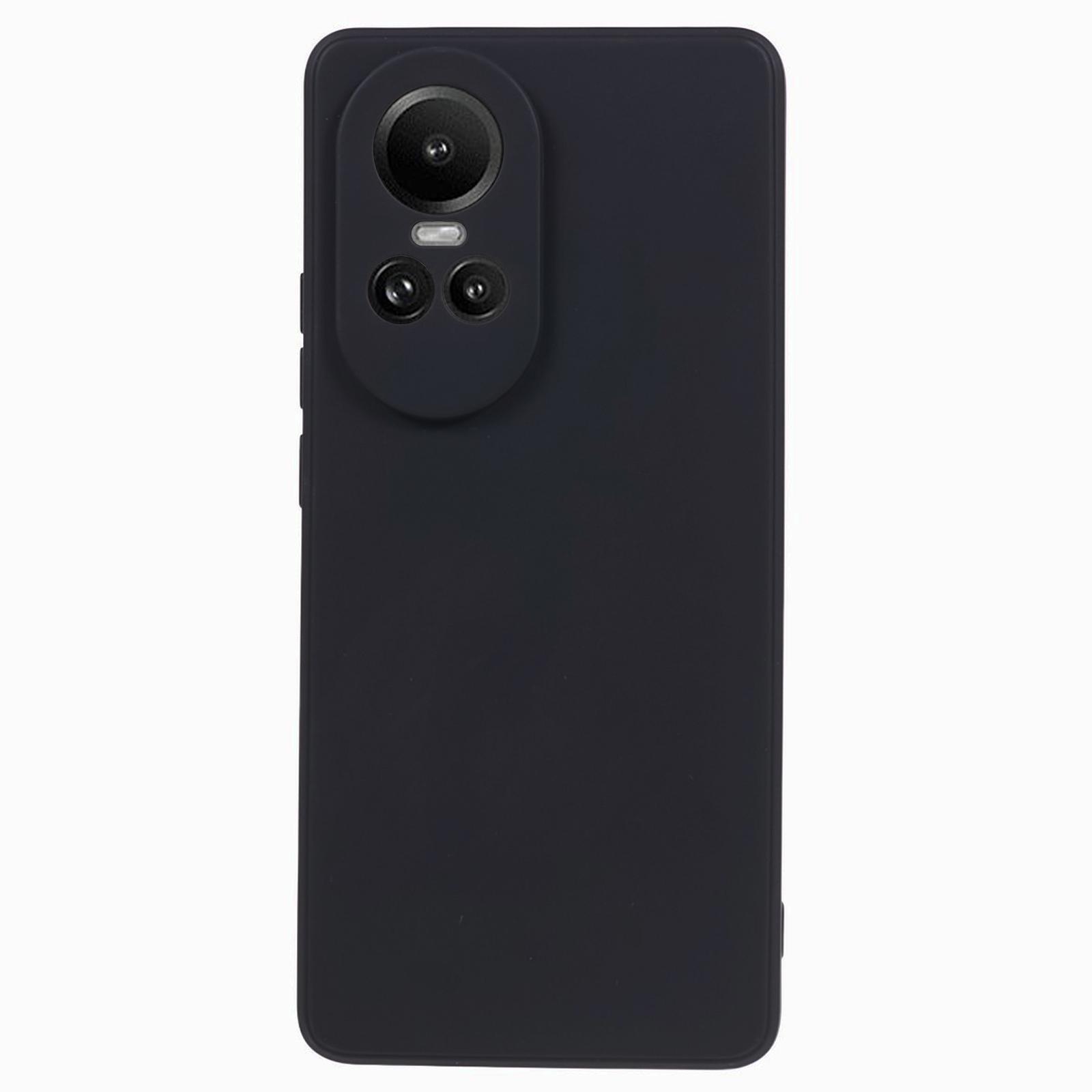 

Для Oppo Reno10 5G (Глобальный) Чехол из ТПУ с прямыми краями, точный вырез, защитная накладка для телефона Black