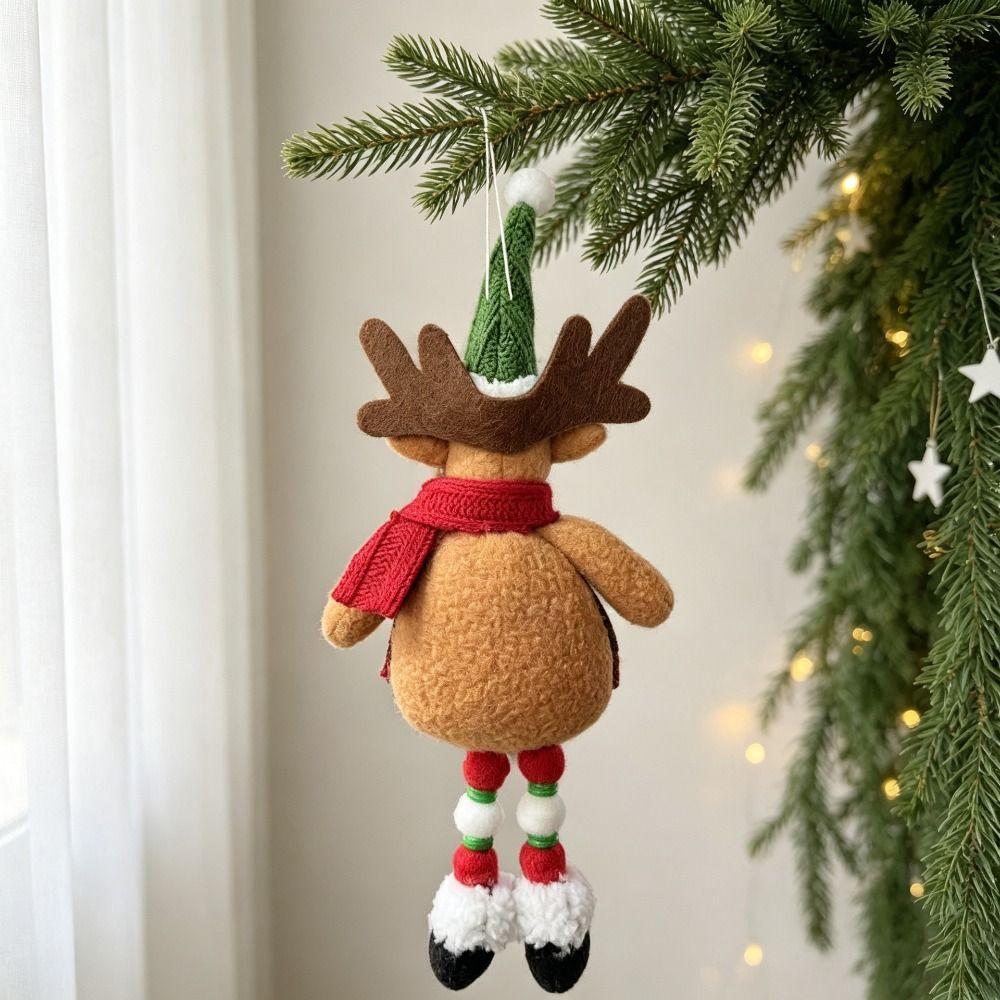 Elk Deer Doll Christmas Santa Claus Pendant Santa Claus Christmas Doll Ornament Home Decoration