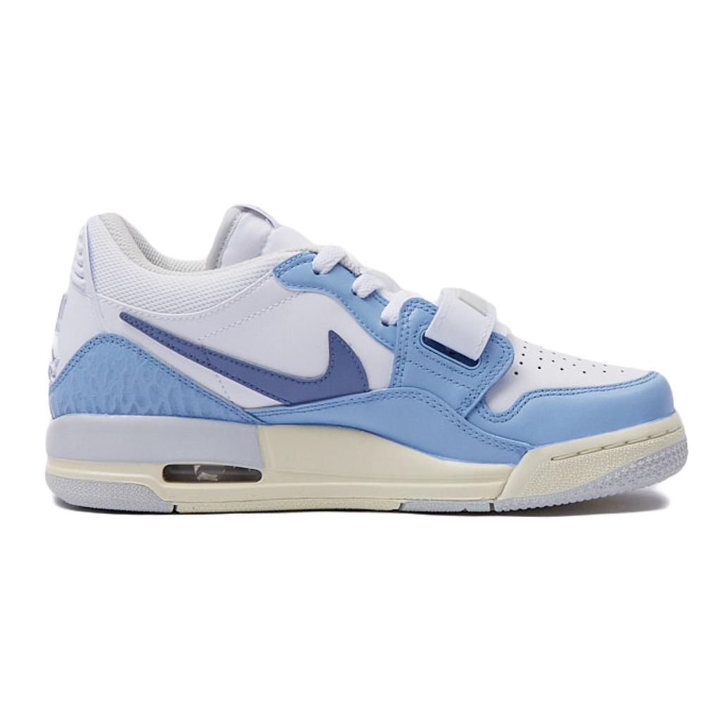 Jordan Legacy 312 Cushioning Slip Resistant Low top Vintage Basketball Shoes GS Blue White HJ3483-101(Team15-)