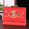 2026 Chinese Style Year of the Horse Red Desk Calendar – Creative Cut-out Design