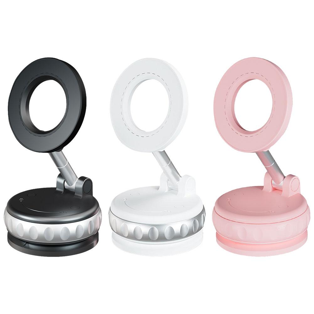 Magnetic Phone Holder 360 Rotation Foldable Phone Stand Detachable Vacuum Phone Bracket for Car Navigation Bracket