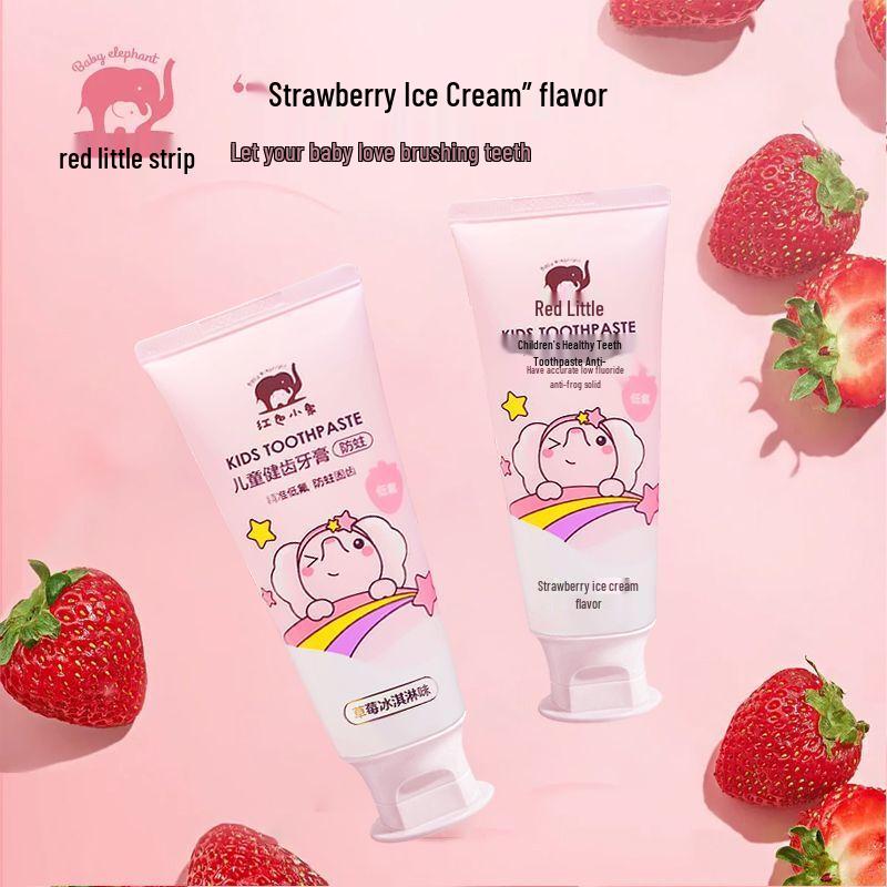 Red Elephant Kids Low Fluoride Strawberry Toothpaste