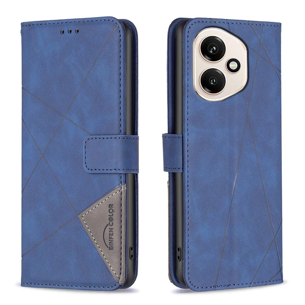 Pro Honor 400 5G (Globální) Pouzdro na telefon BINFEN COLOR Peněženka Stojánek Geometricky ražený kožený kryt