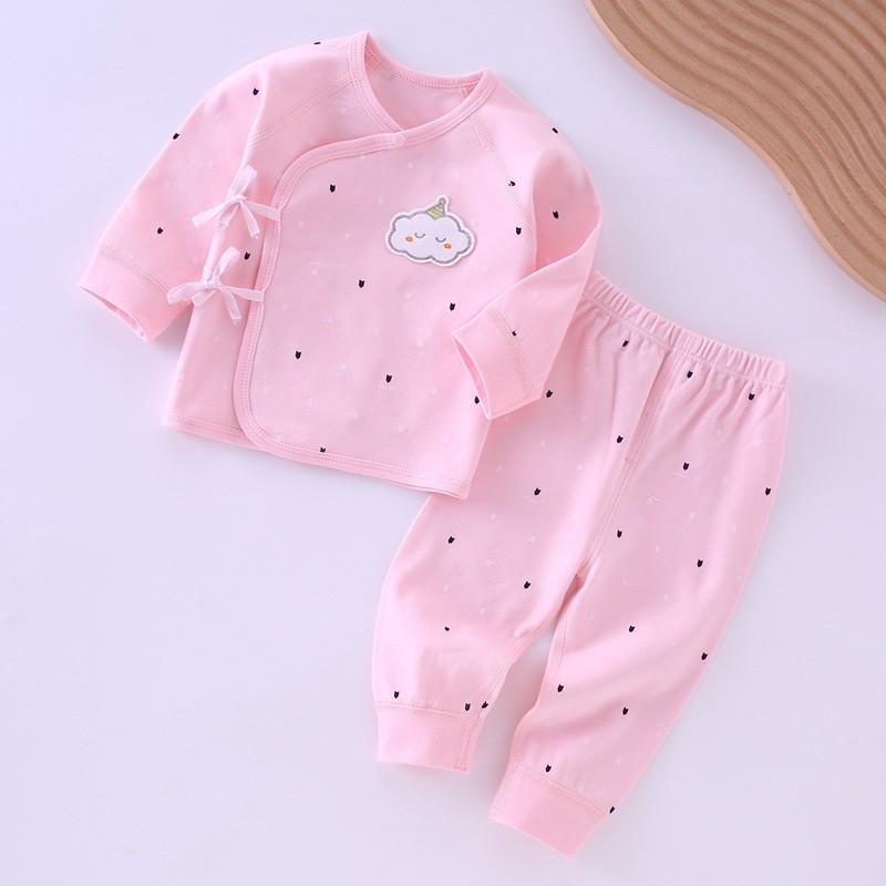 Baby Toddler Cotton Sleeper Suit With Open Front For Newborn Comfort