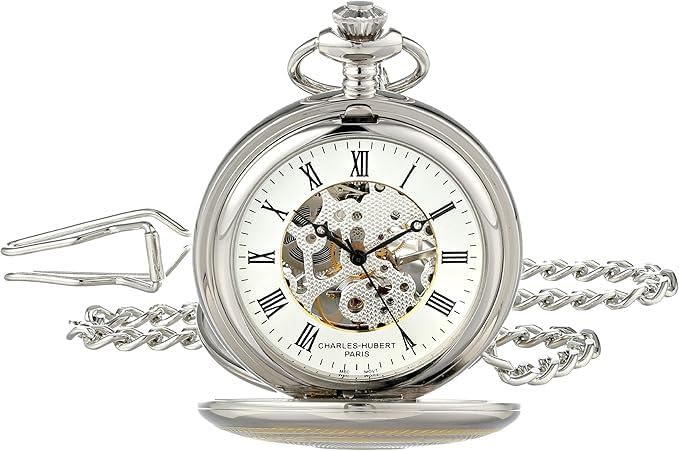 Charles Hubert, Paris Men's Mechanical Pocket Watch, Hand-Wound, 3819