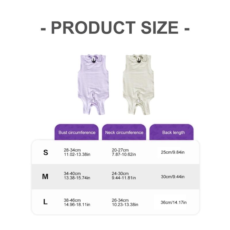 Breathable Feline Spay Recovery Suit Post Op Protective Clothing Prevent Lickings Recovery Garment For Pet