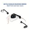 1Pc Bike Bicycle Cycling Riding Glasses Rear View Mirror 360 Rearview Adjustment Rear View Eyeglass Mount Helmet