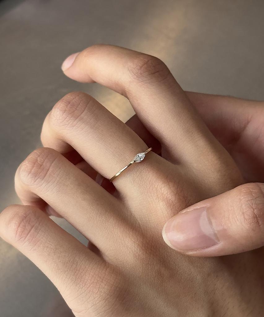 Faye 14K Navette Ring (A Type)