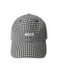 YALE Seersucker Gingham Check Arch Logo Cap_Black