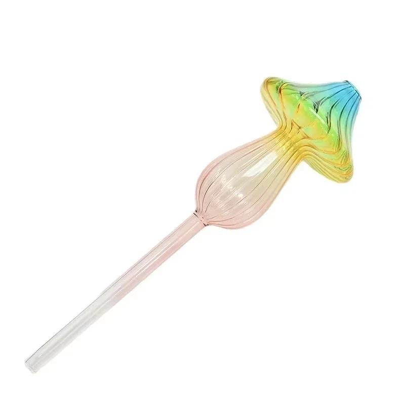 Glass Colored Mushroom Watering Plant Automatic Watering Device Flower Plant Water Dripper Infiltration Water Droplet Irrigation