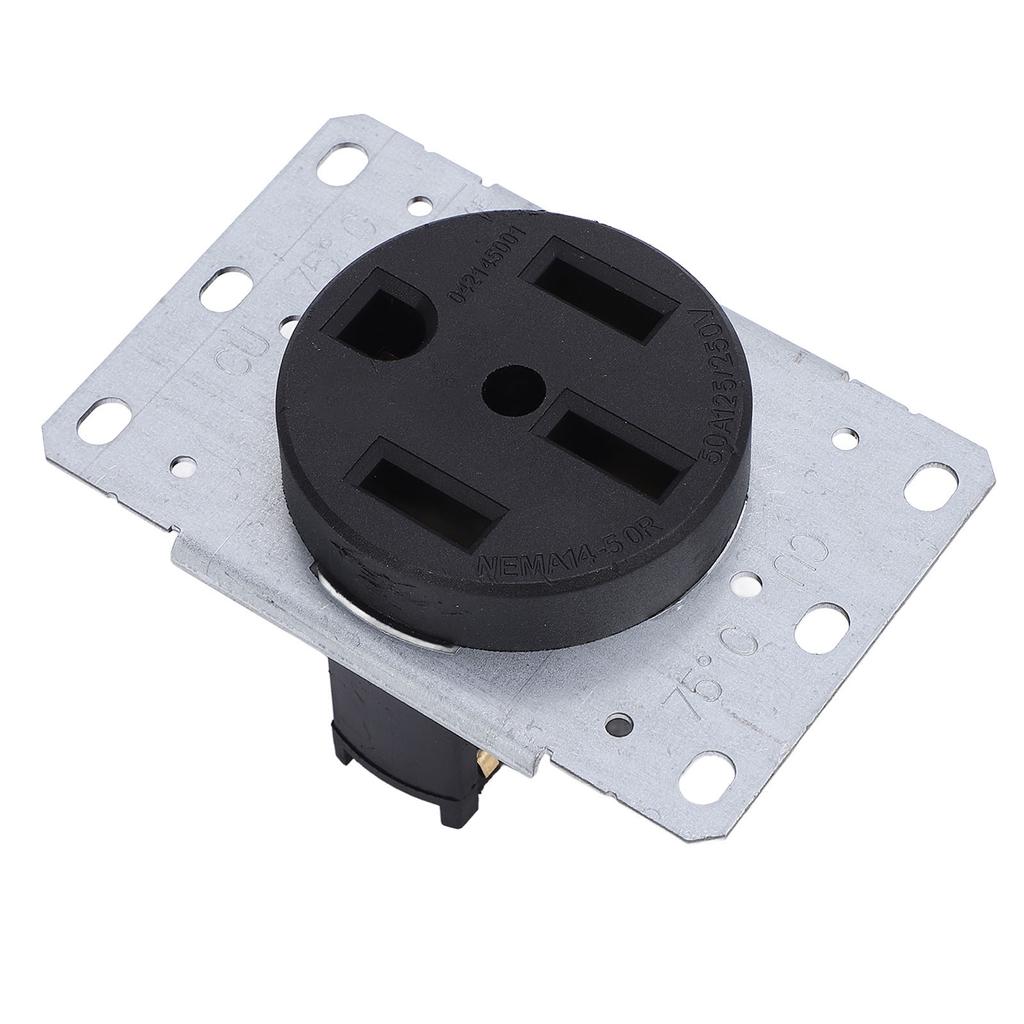 50A Einbau-Steckdose 4-polig geerdet Unterputz-Steckdose für Campingwagen Reisen Generator
