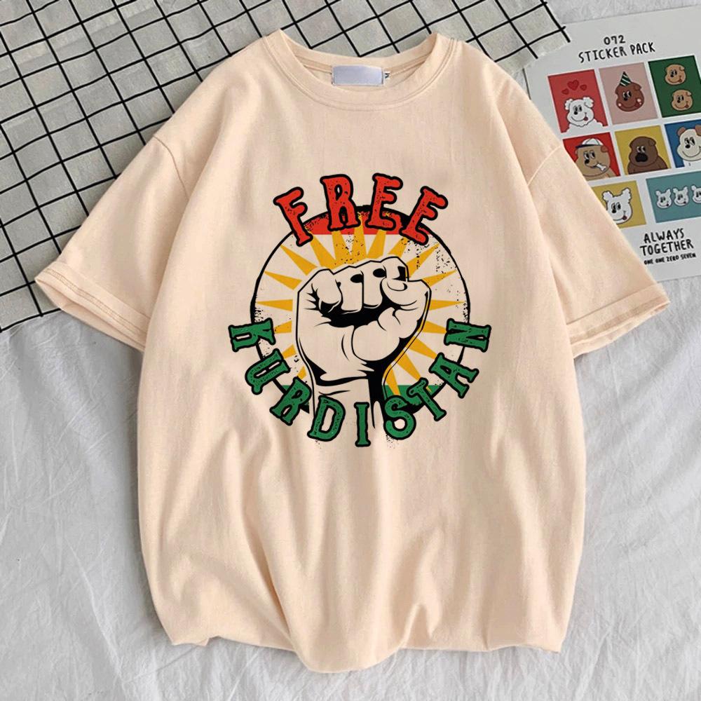 

Kurdistan t shirt teen Gothic Retro University Colorful Comfortable Breathable Pastel Colorful 80s anime 2000s korean clothes 2XL