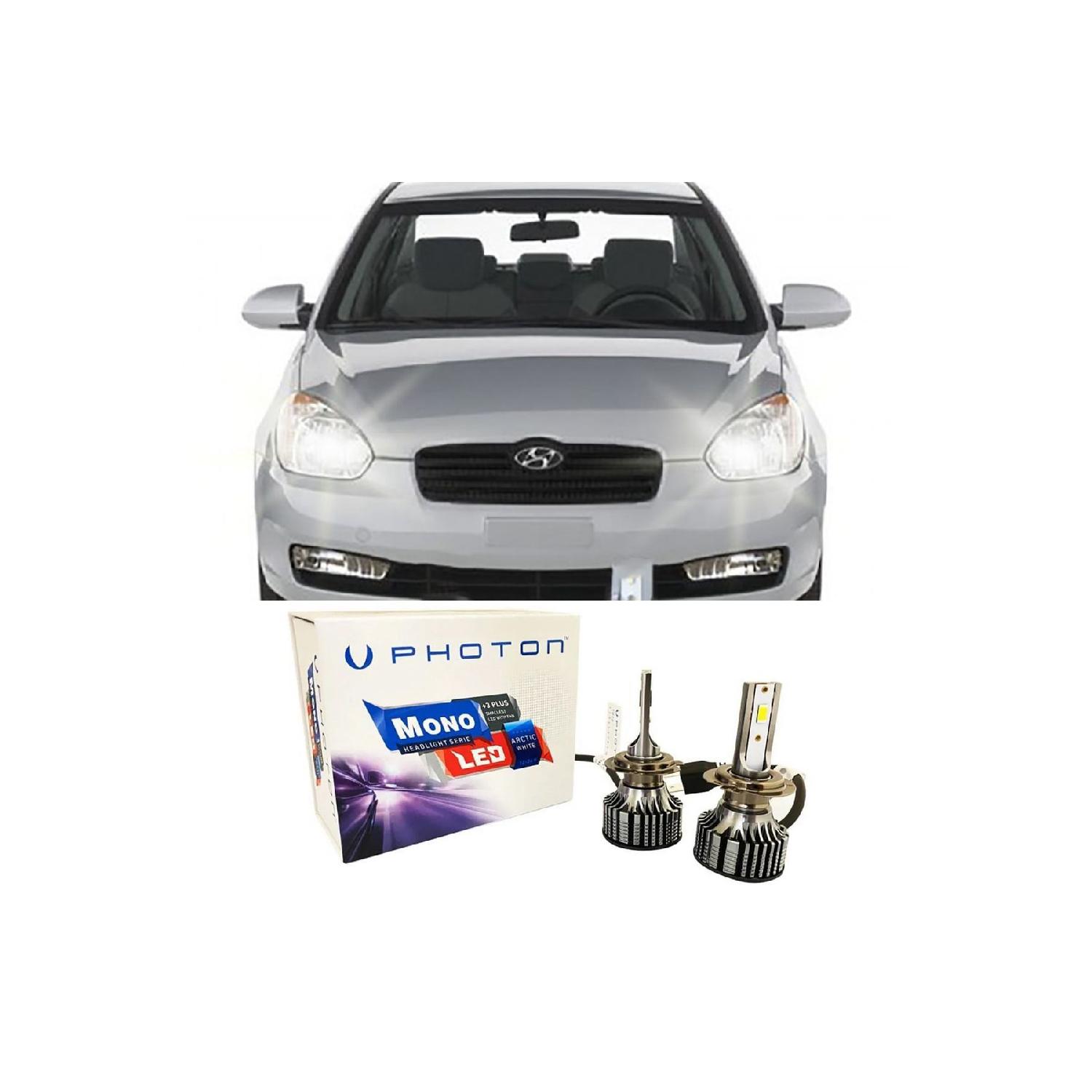 

Hyundai Accent Era Led Ксеноновые лампы дальнего и ближнего света H4 Mono New Series Белый