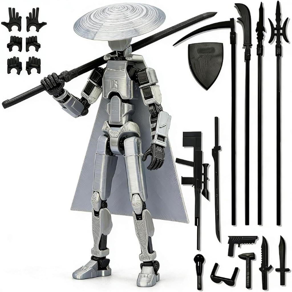 Multi-Joint Articulated Action Figure Collectible Model Arts Poseable Decorative Statue for Display