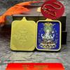 Tibetan Gold-Painted Thangka Zodiac Guardian Gods Buddha Pendant Necklace