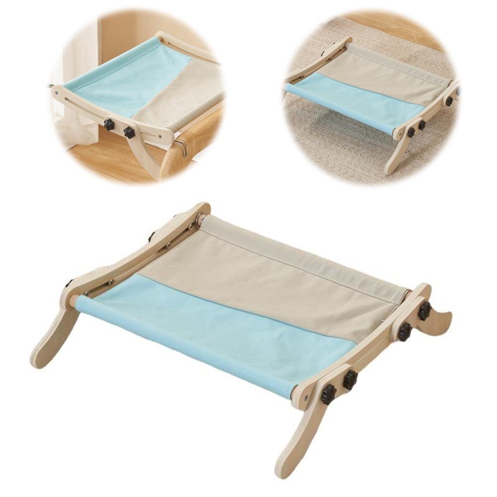 Holz Haustier Katze Fensterbett Hängematte Katze Heizkörperbett Katze Fensterplatz Für Wohnungskatzen Verstellbar Hält Bis Zu 18kg Wird Für Fenster Verwendet